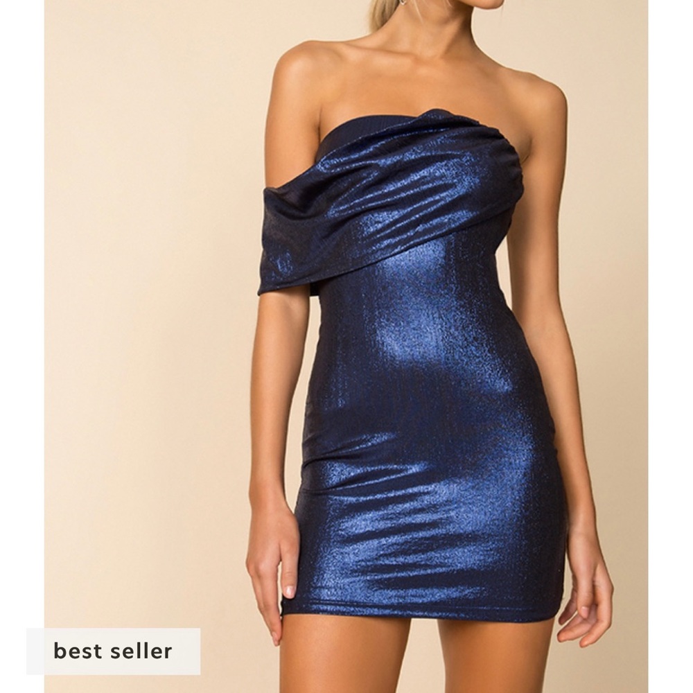 Super down navy dress